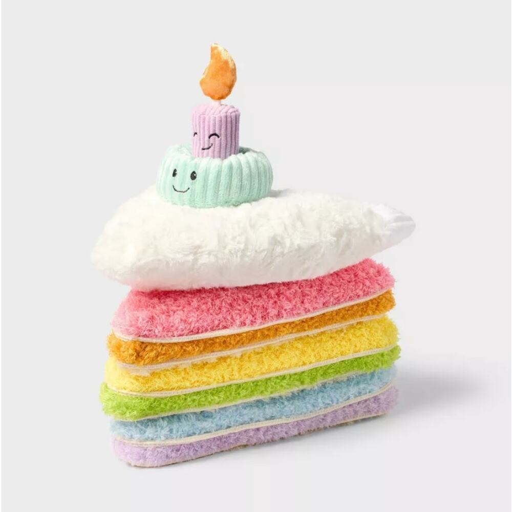 13" Stackable Layer Cake Stuffed Animal - Gigglescape Plushy, Food Theme, 1+ yr